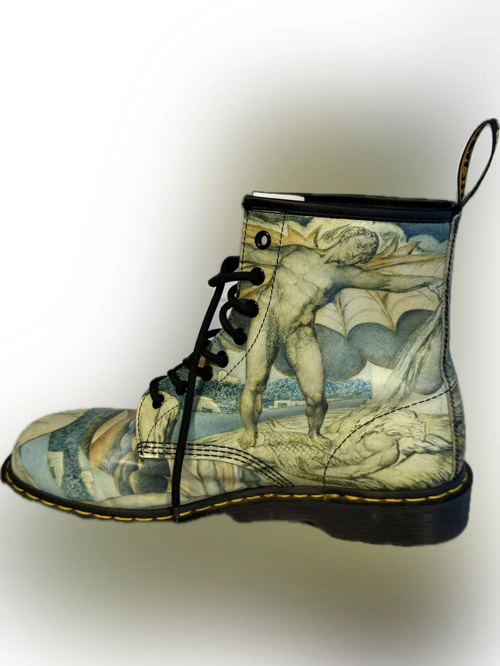 Rare Dr. Martens 1460 William Blake Art Print Boots Men’s US 11 EU 45 Surreal - Picture 3 of 9